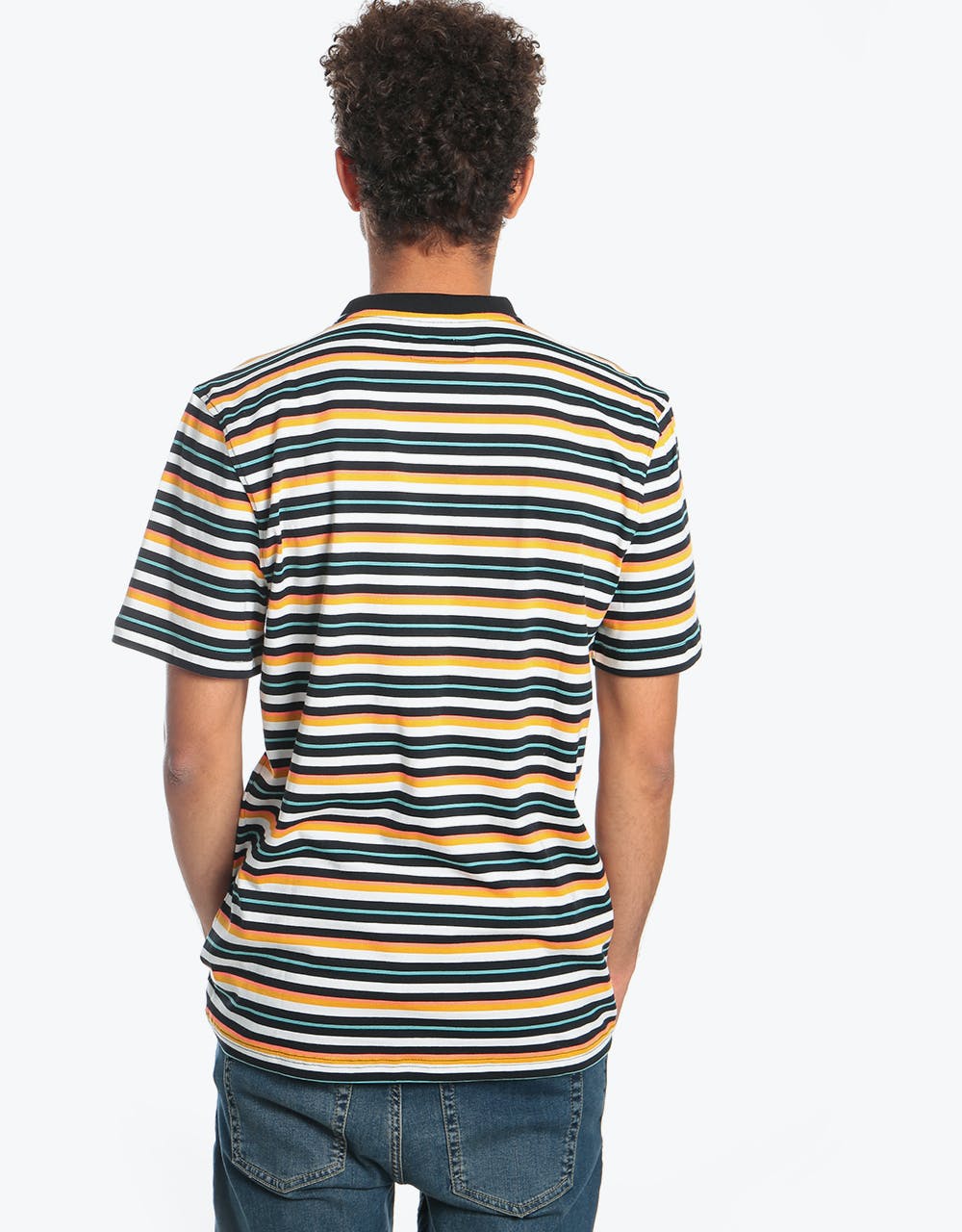 Welcome Surf Stripe S/S Knit T-Shirt - Sunrise