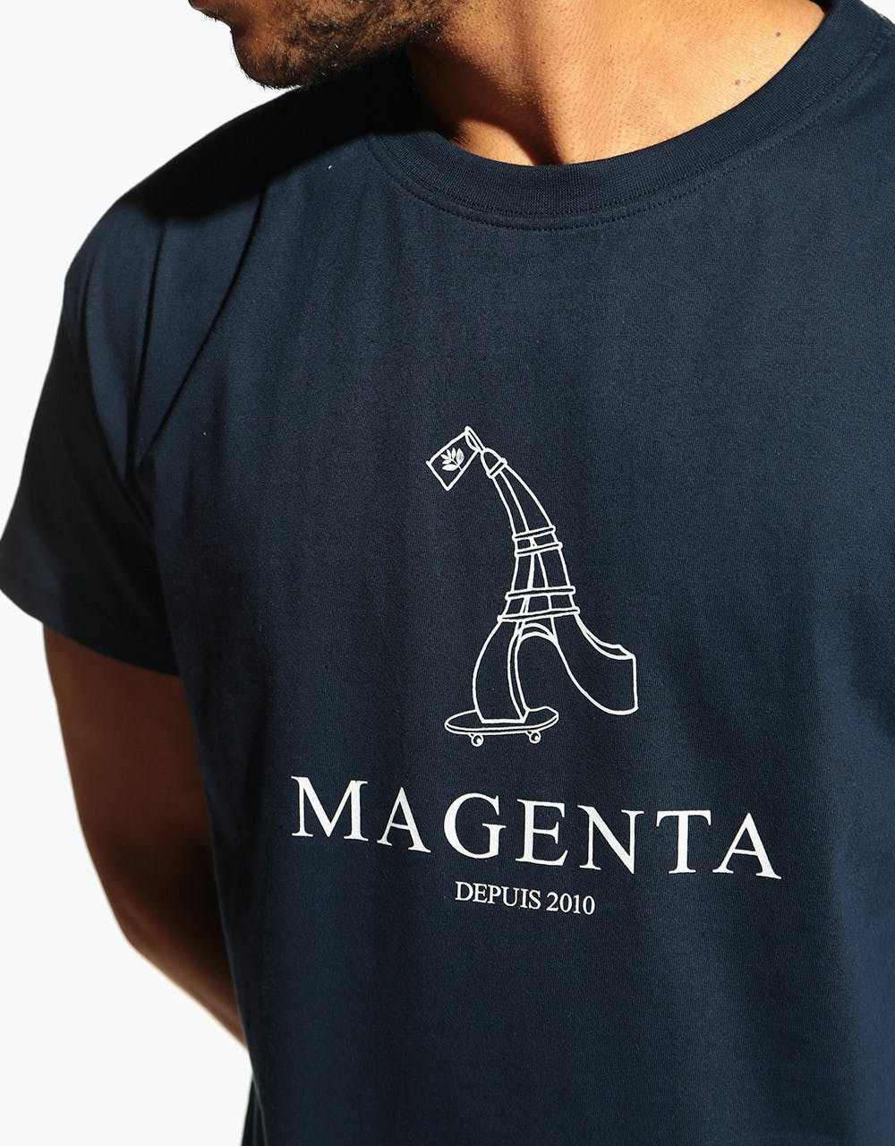 Magenta Depuis 2010 'Ten Year Collection' T-Shirt - Navy