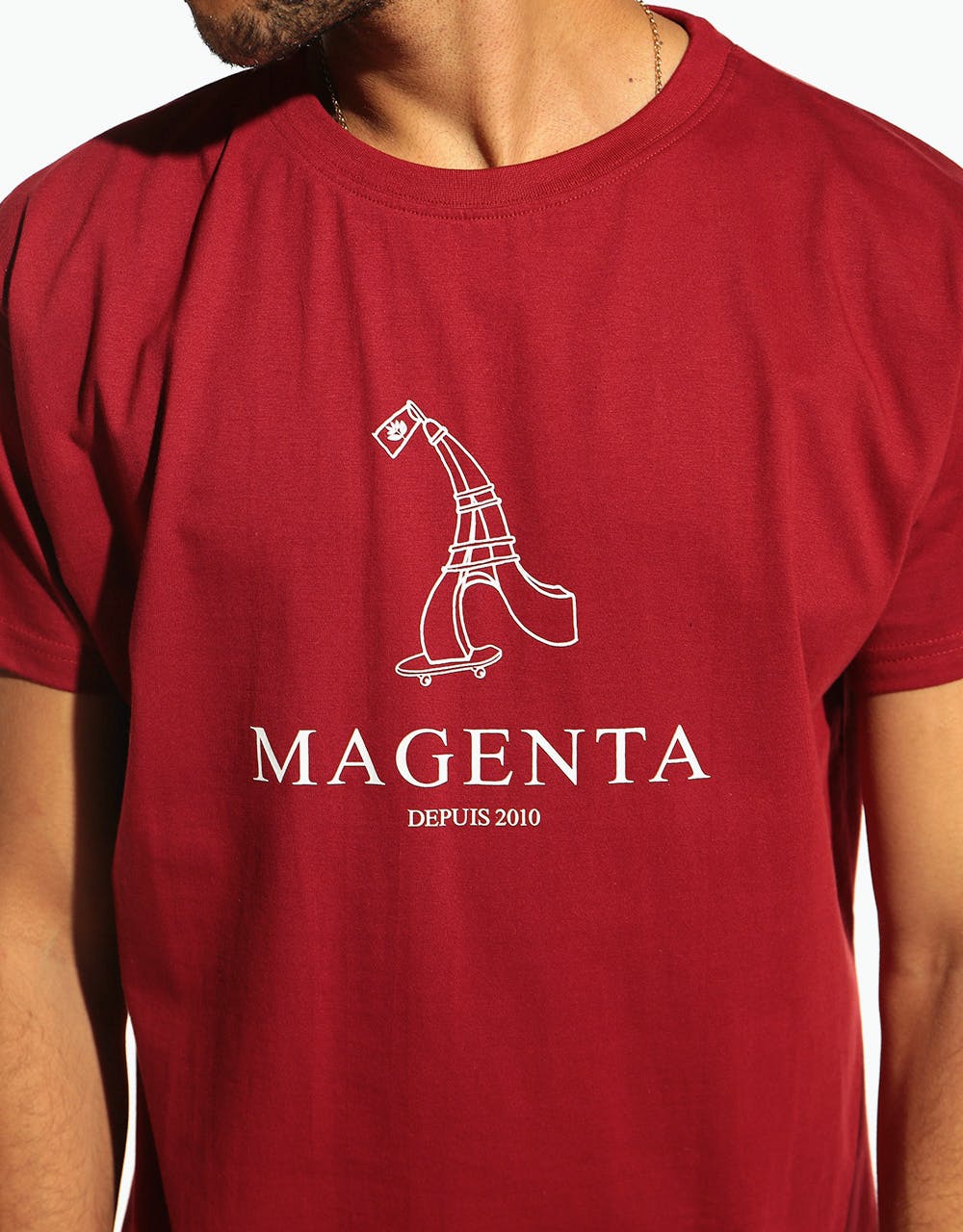 Magenta Depuis 2010 'Ten Year Collection' T-Shirt - Burgundy