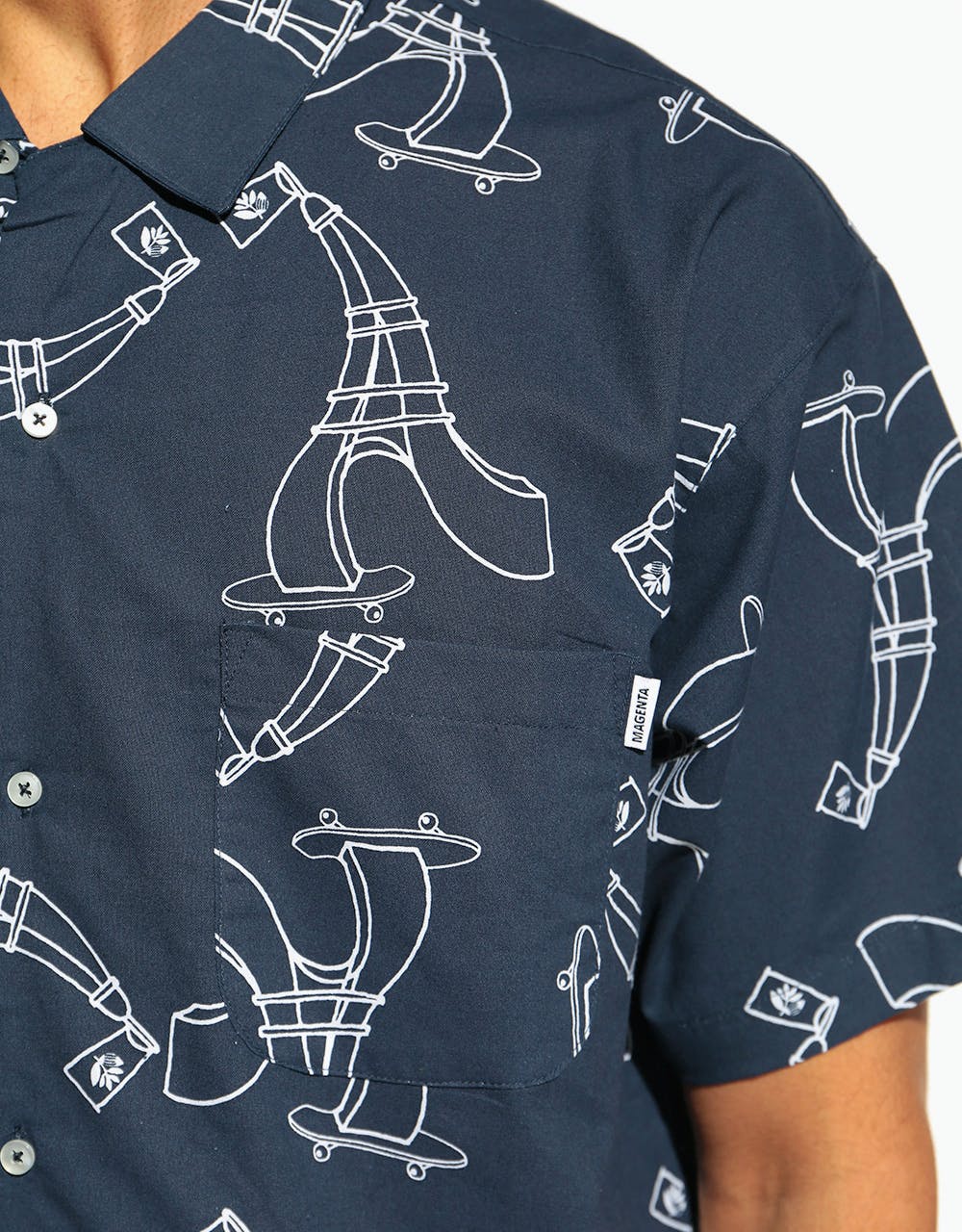 Magenta Depuis 2010 'Ten Year Collection' S/S Summer Shirt - Navy
