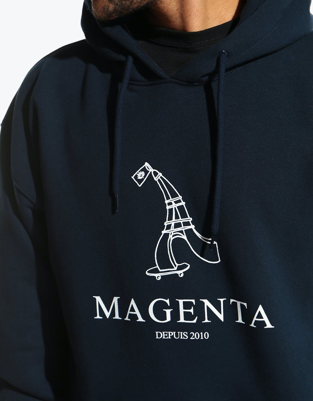 Magenta Depuis 2010 'Ten Year Collection' Pullover Hoodie - Navy