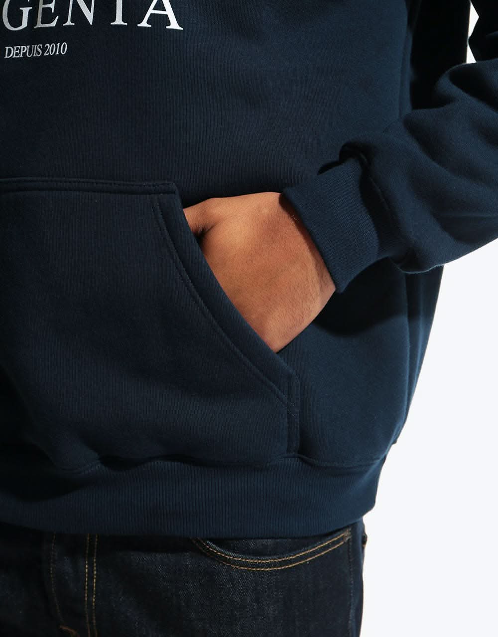 Magenta Depuis 2010 'Ten Year Collection' Pullover Hoodie - Navy