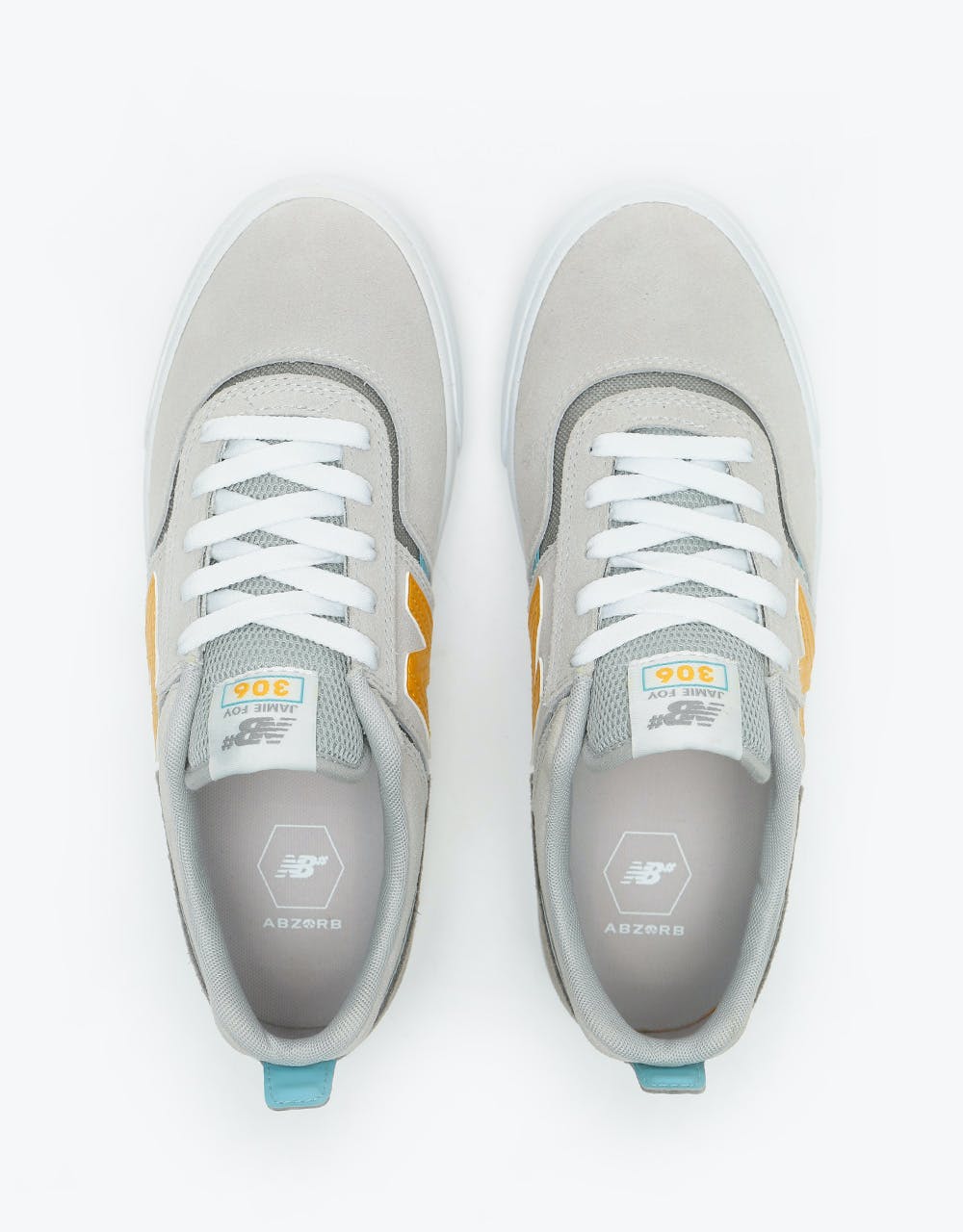 New Balance Numeric 306 Skate Shoes - Grey/Yellow