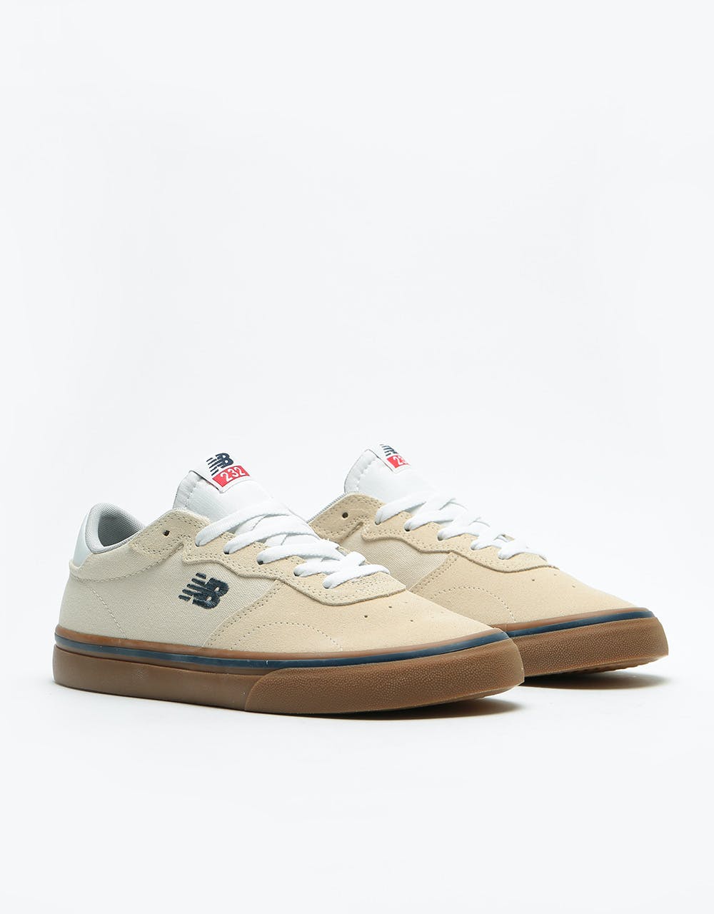New Balance AM232 Skate Shoes - White/Gum