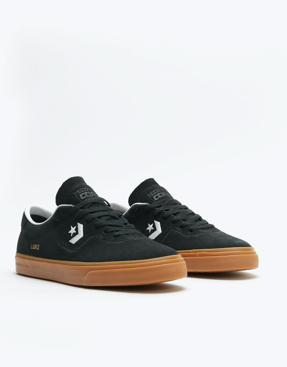 Converse Louie Lopez Pro Ox Skate Shoes - Black/White/Gum
