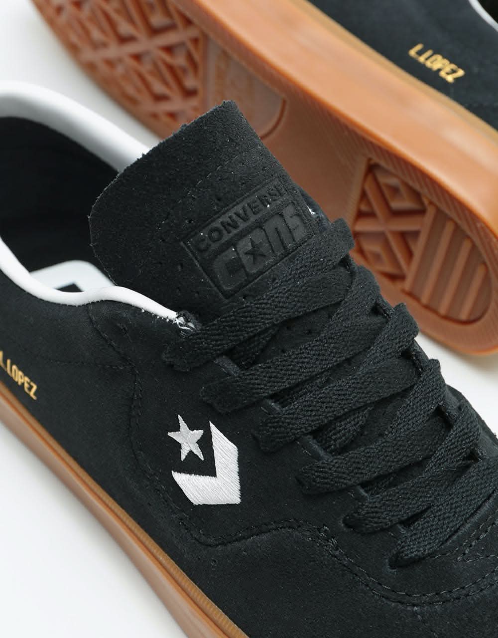 Converse Louie Lopez Pro Ox Skate Shoes - Black/White/Gum