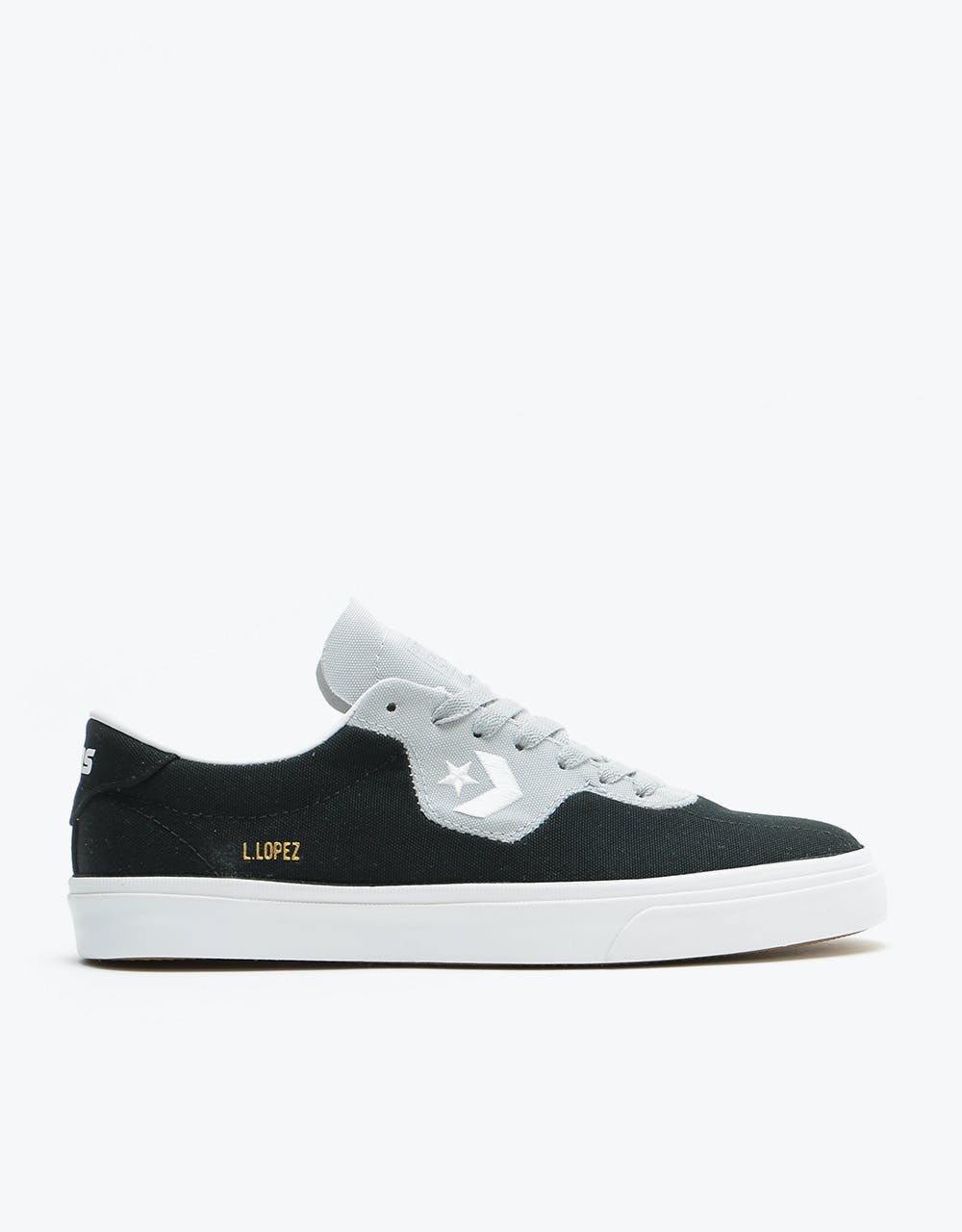 Converse Louie Lopez Pro Ox Skate Shoes - Black/Wolf Grey/White