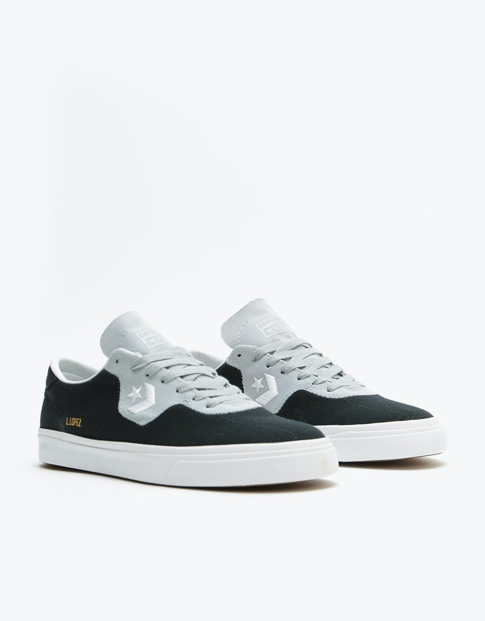 Converse Louie Lopez Pro Ox Skate Shoes - Black/Wolf Grey/White
