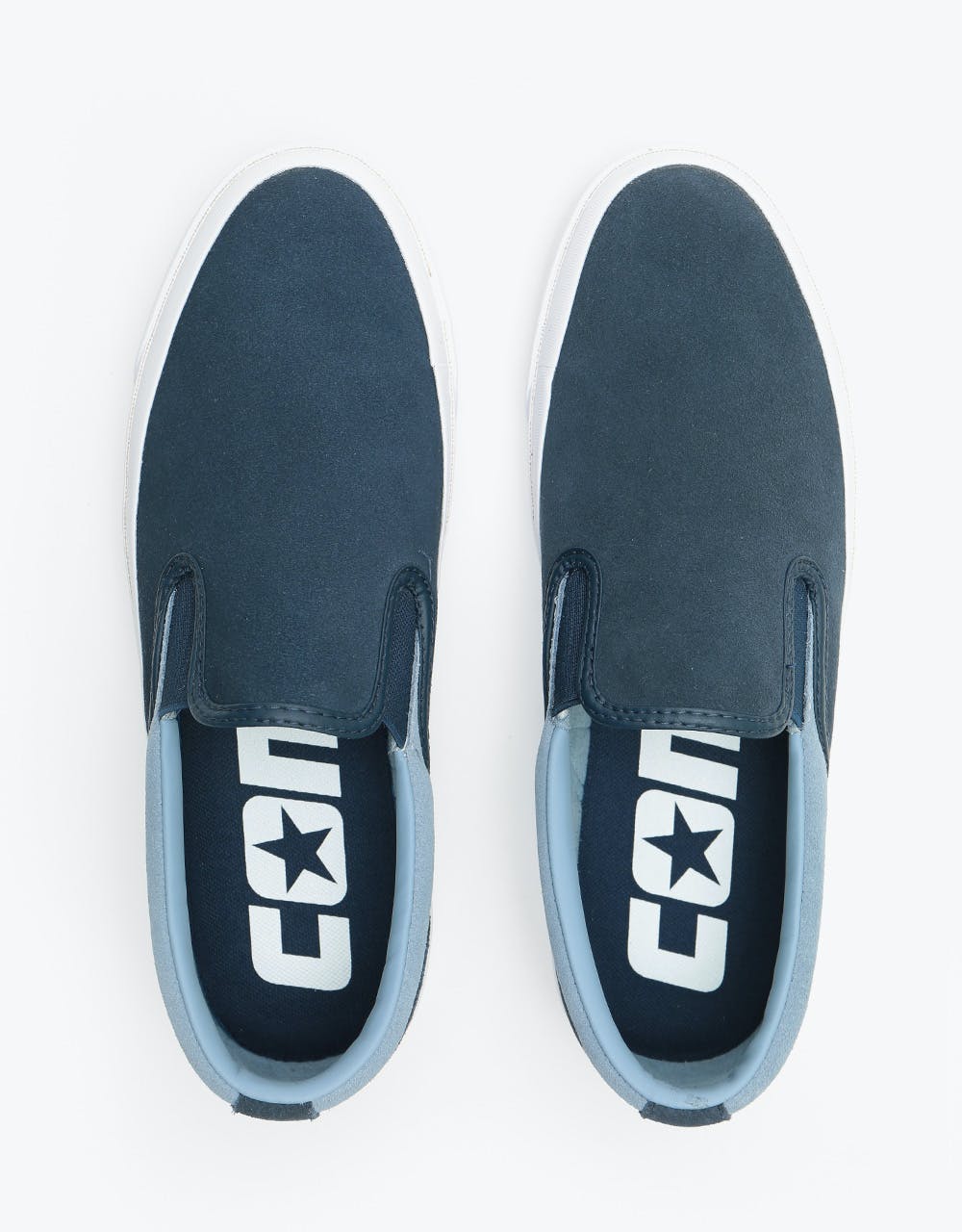 Converse One Star CC Slip Pro Skate Shoes - Obsidian/Blue Slate/White