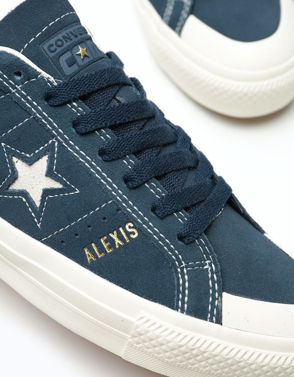 Converse One Star Pro AS Ox Skate Shoes - Obisidian/Egret/Egret