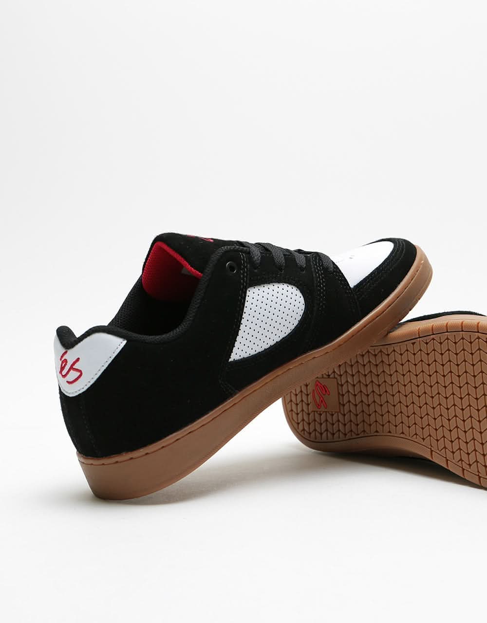 éS x Menikmati Accel Slim Skate Shoes - Black/White/Gum