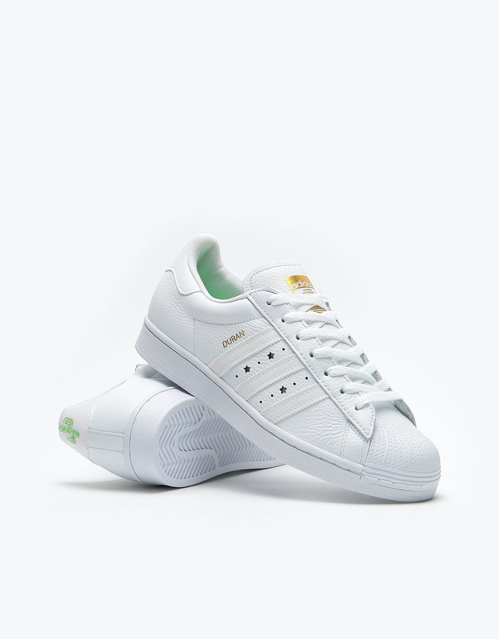 Adidas x Duran Superstar ADV Skate Shoes - White/White/White
