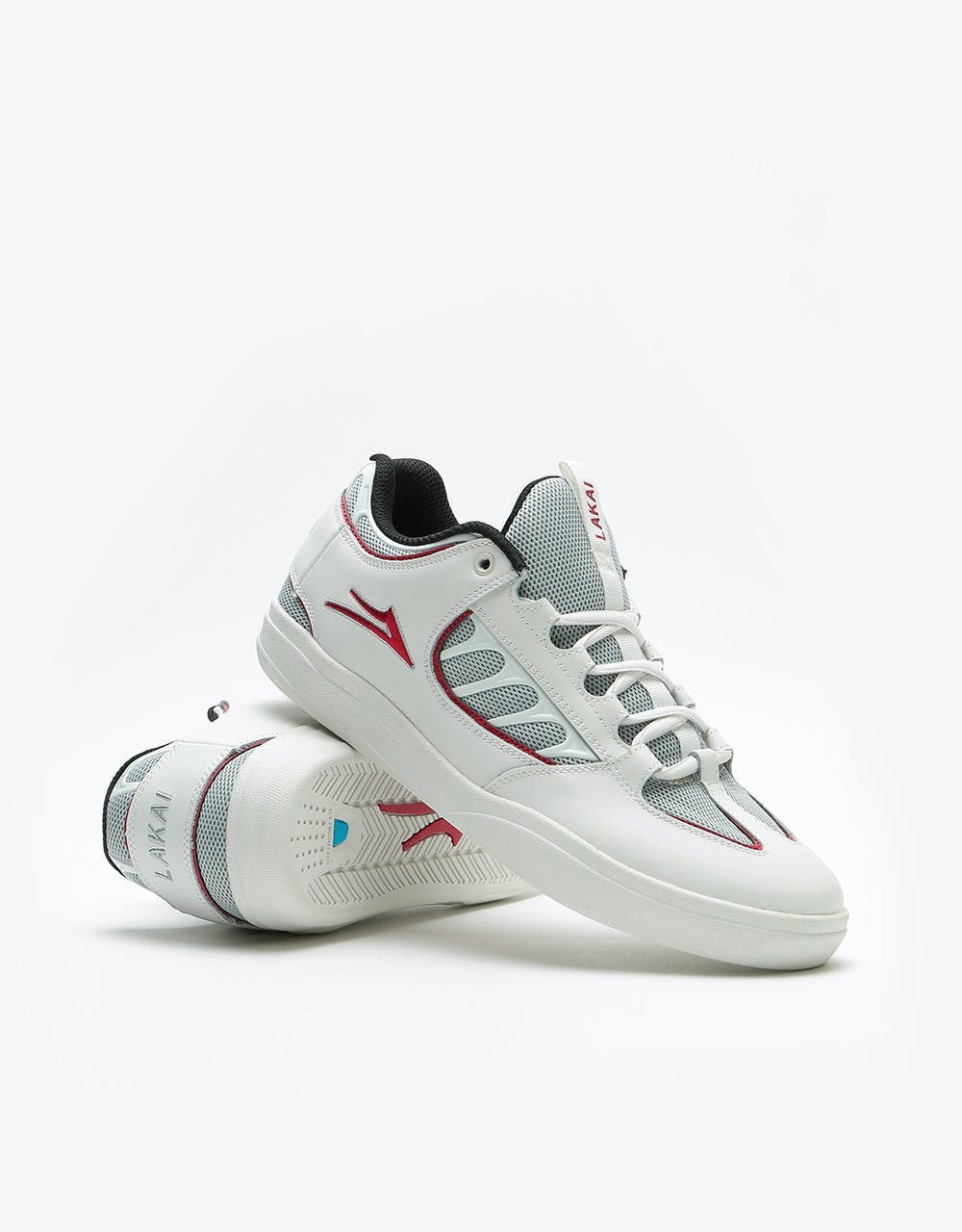 Lakai Carroll Skate Shoes - White Leather
