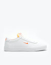 Nike SB Zoom Bruin Skate Shoes - White/Team Orange-White-Gum Light Bro