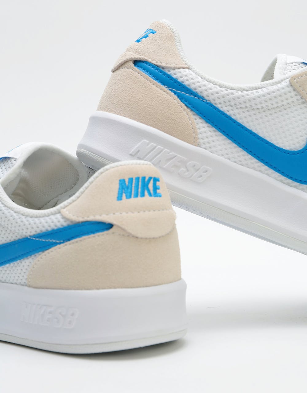 Nike SB Adversary Skate Shoes - White/Photo Blue-White-White