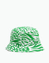 New Era Reversible Patterned Bucket Hat - Kelly Green