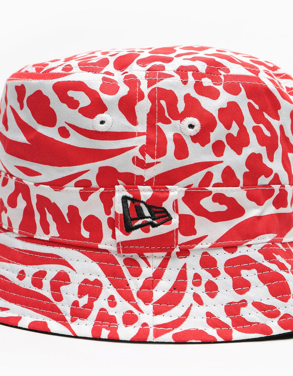 New Era Reversible Patterned Bucket Hat - Red