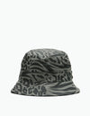 New Era Reversible Patterned Bucket Hat - Black
