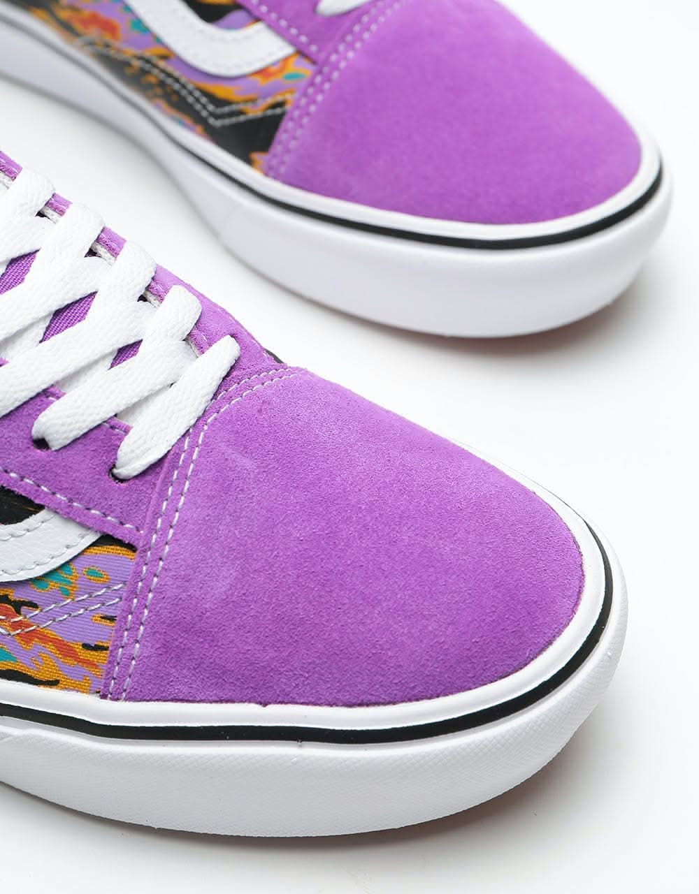 Vans ComfyCush Old Skool Skate Shoes - (Suede) Dewberry/Tiger Camo