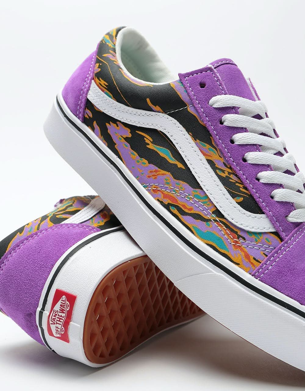 Vans ComfyCush Old Skool Skate Shoes - (Suede) Dewberry/Tiger Camo