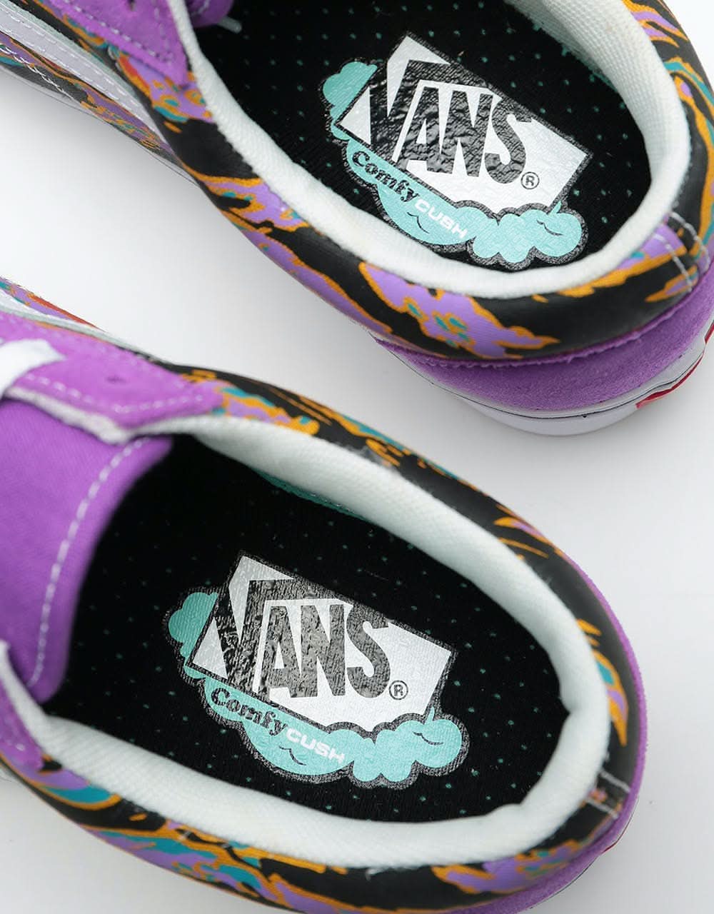 Vans ComfyCush Old Skool Skate Shoes - (Suede) Dewberry/Tiger Camo