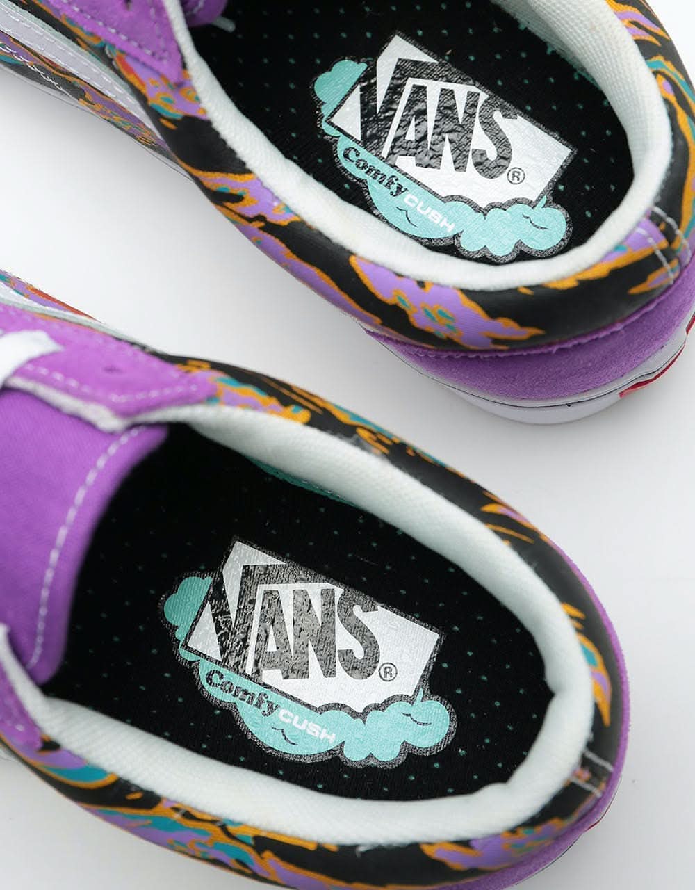 Vans ComfyCush Old Skool Skate Shoes - (Suede) Dewberry/Tiger Camo