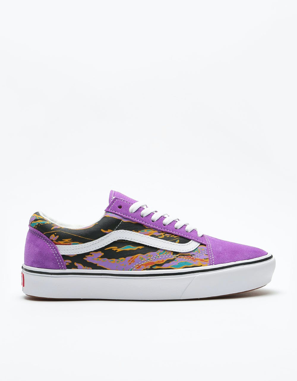 Vans ComfyCush Old Skool Skate Shoes - (Suede) Dewberry/Tiger Camo