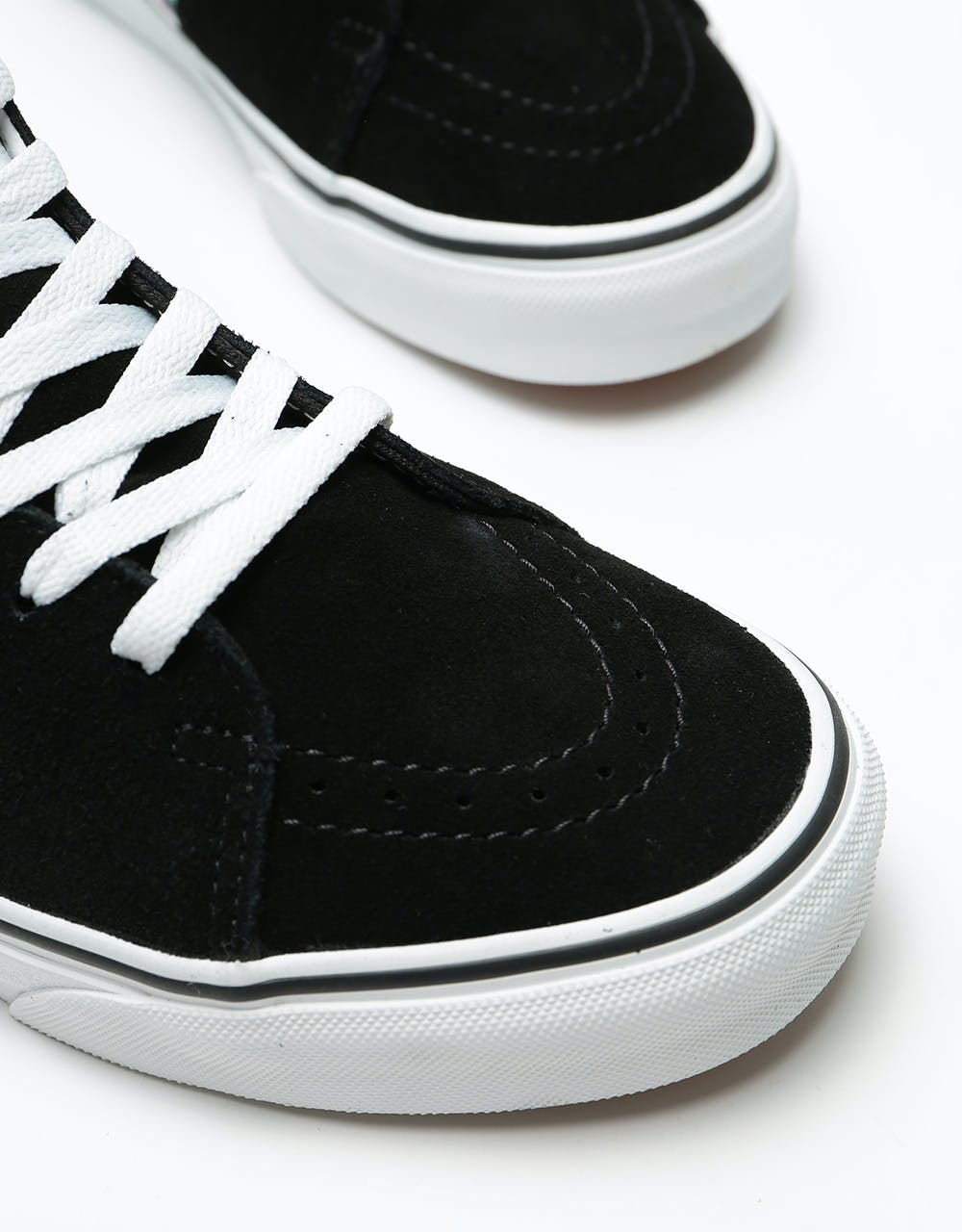 Vans Sk8-Hi Skate Shoes - (Iridescent Check) Black/True White