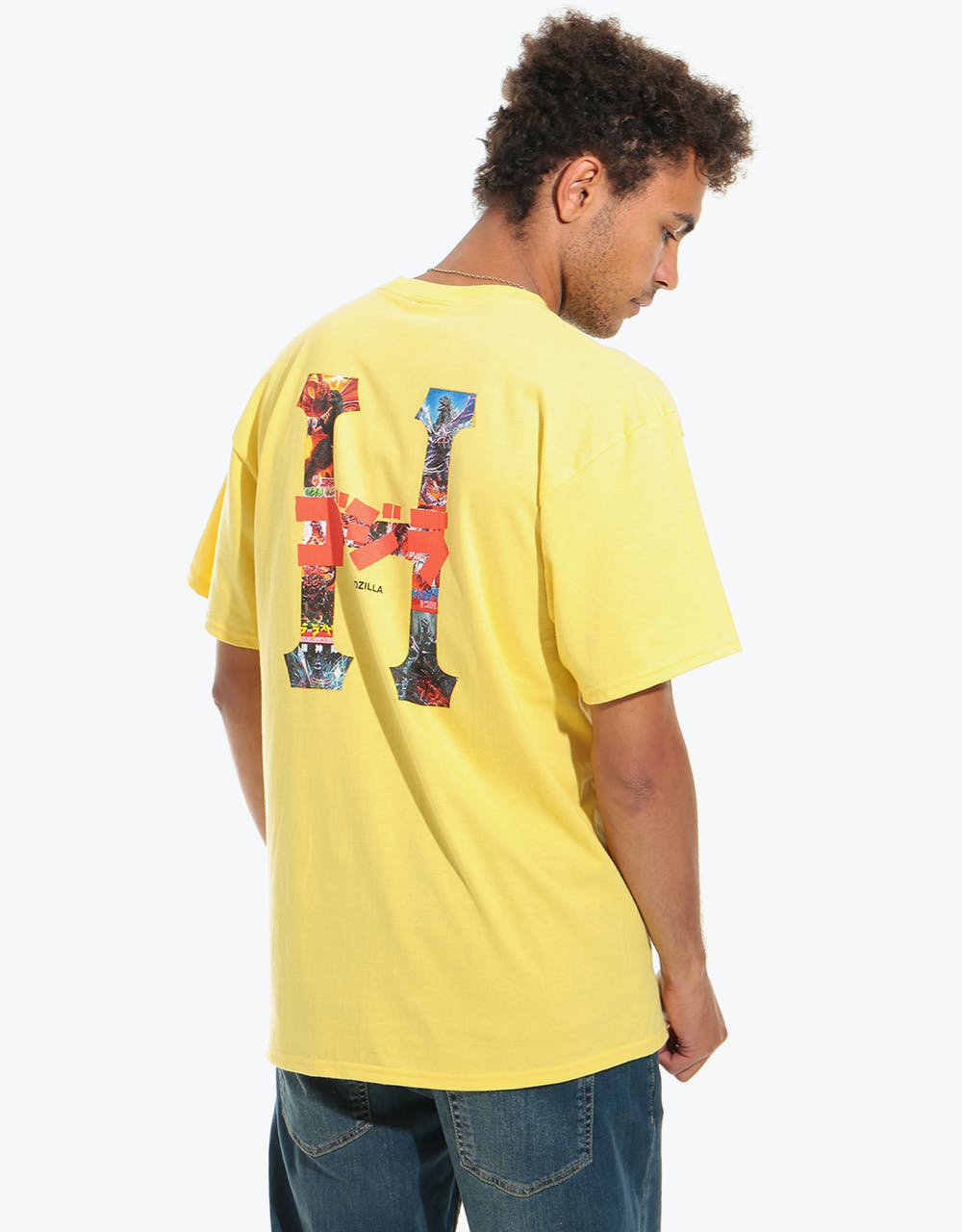HUF vs Godzilla Classic H T-Shirt - Yellow