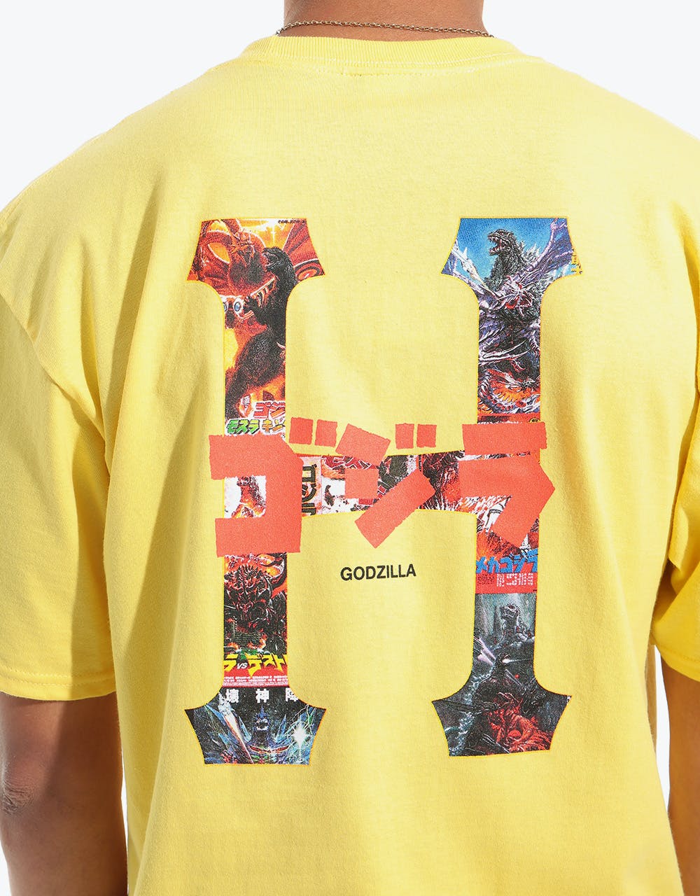 HUF vs Godzilla Classic H T-Shirt - Yellow