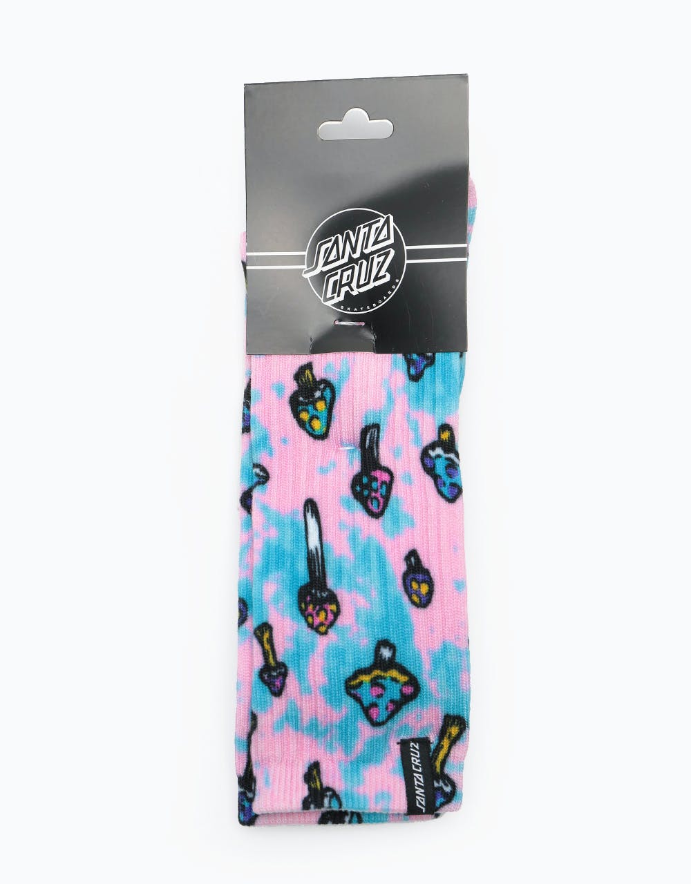 Santa Cruz Shroom Socks - Pink/Blue