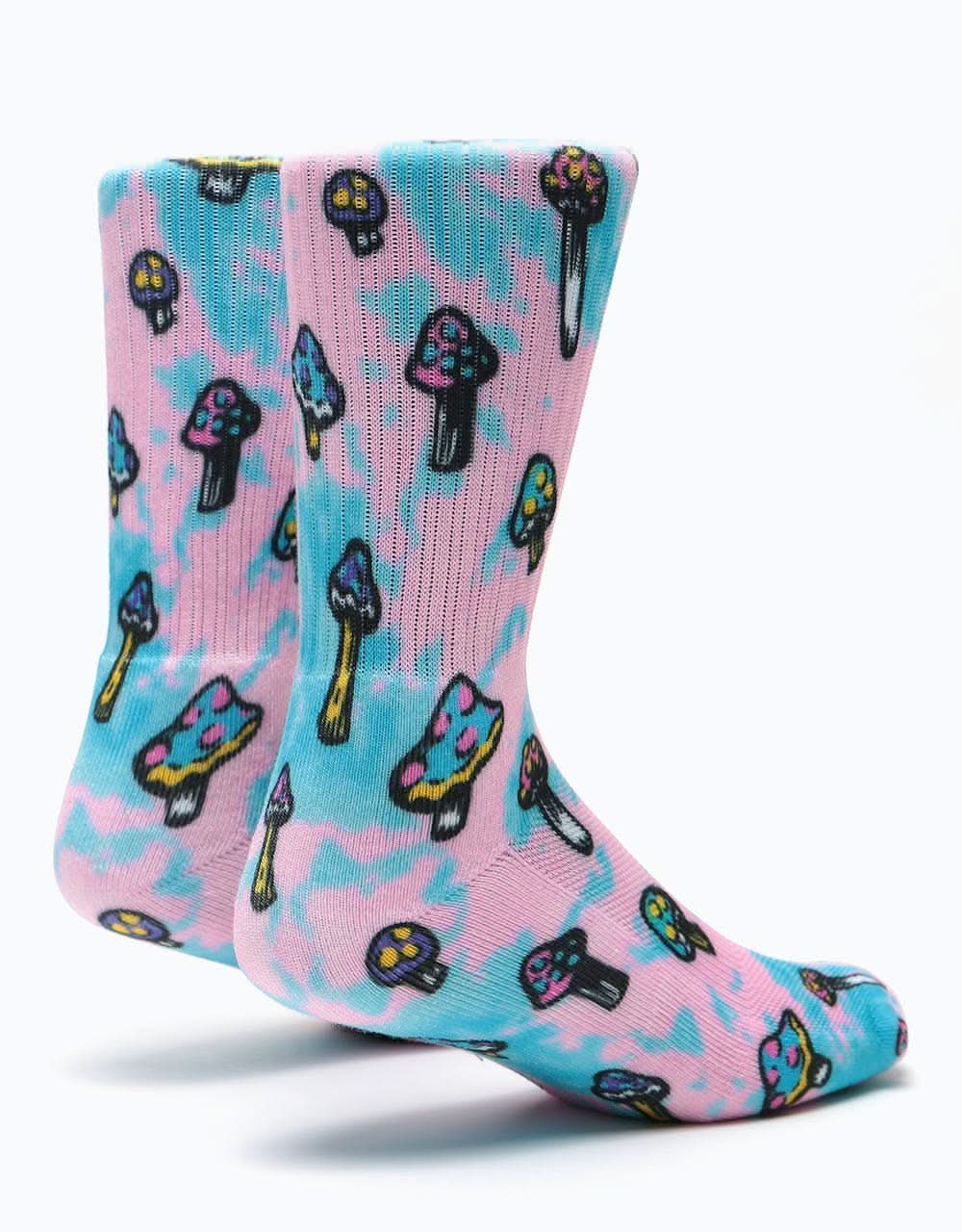 Santa Cruz Shroom Socks - Pink/Blue