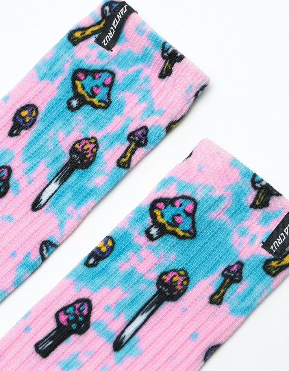 Santa Cruz Shroom Socks - Pink/Blue