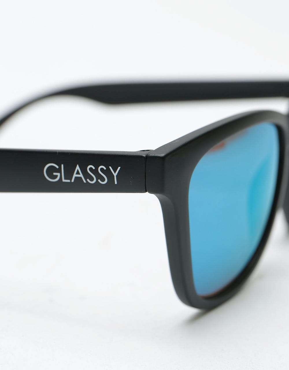 Glassy Sunhater Deric Sunglasses - Matte Black/Gold Mirror