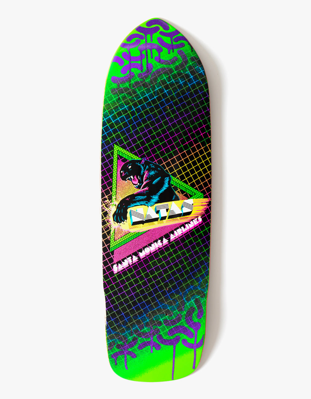 SMA Natas Neon Classic Skateboard Deck - 9.5"