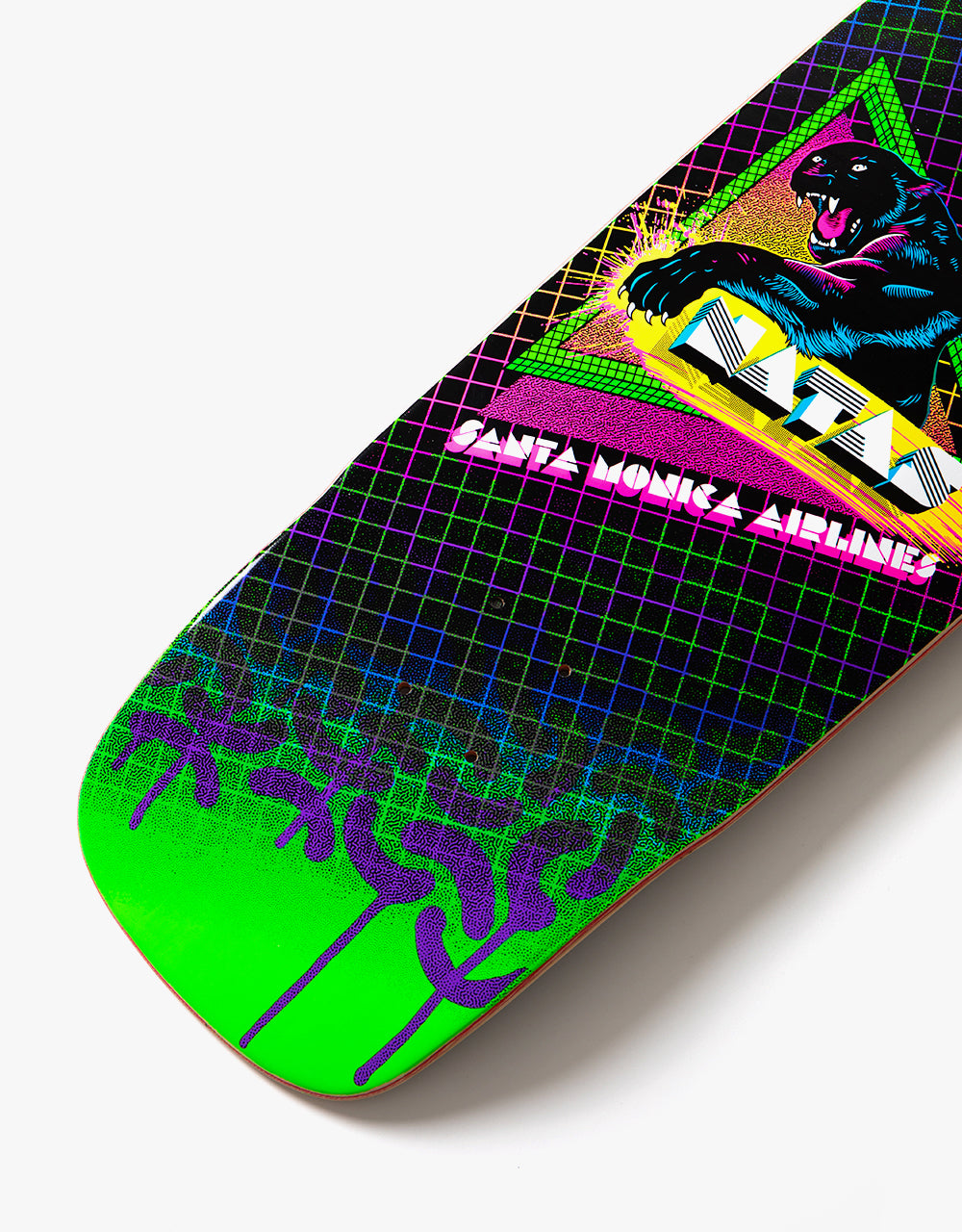 SMA Natas Neon Classic Skateboard Deck - 9.5"