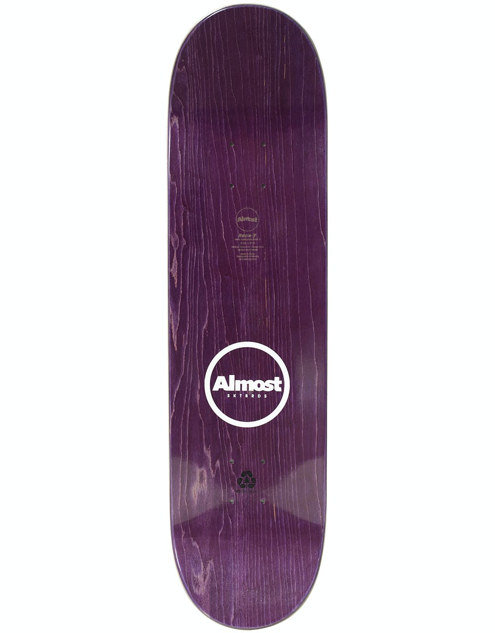 Almost Youness Cut & Paste R7 Skateboard Deck - 8.25"