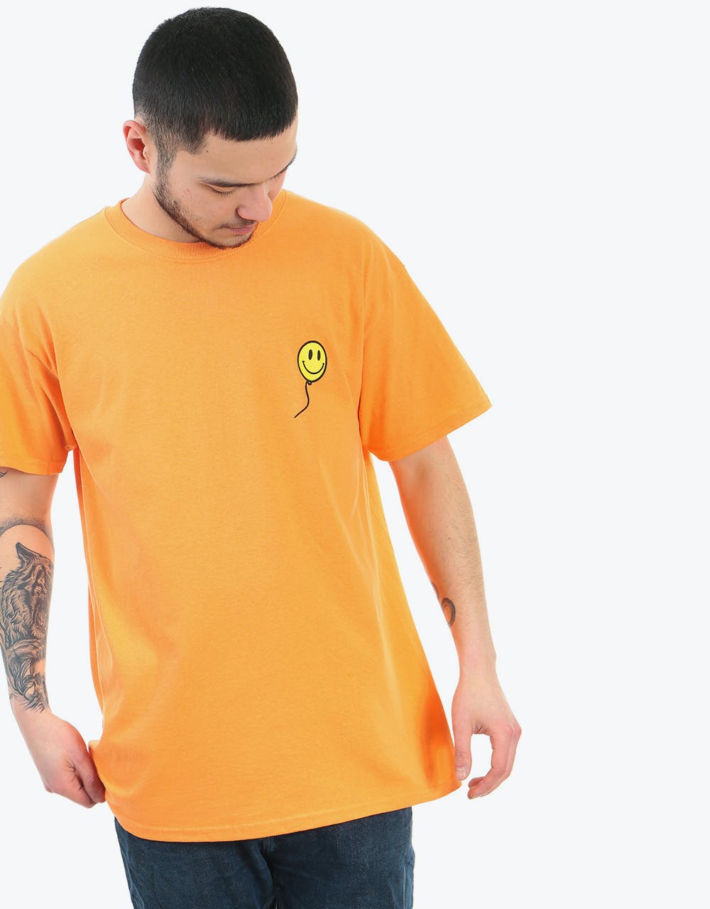 Route One Happy T-Shirt - Tangerine