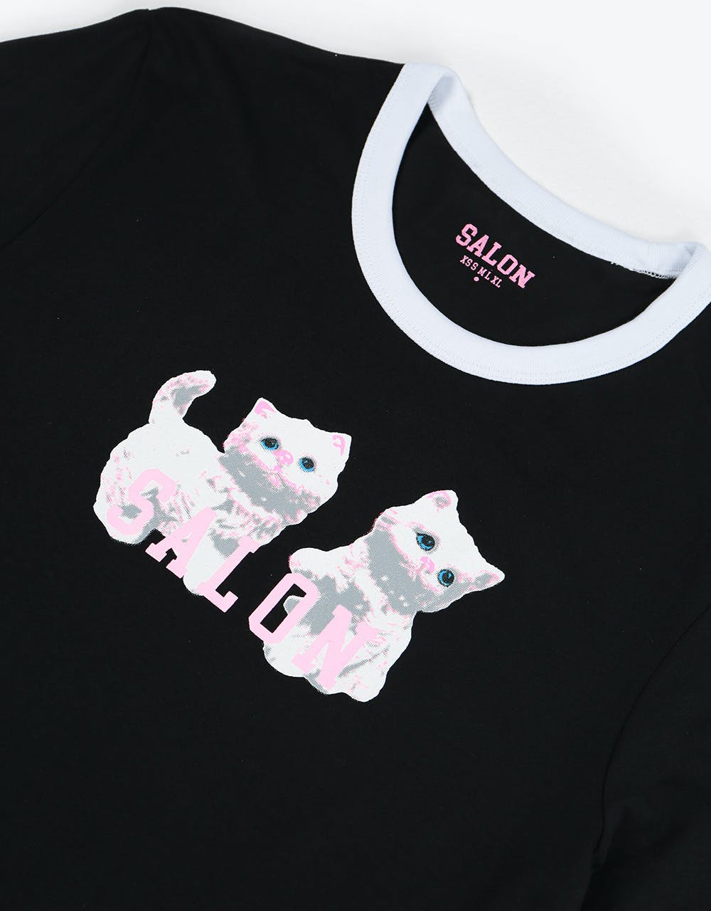 Salon Skateboards Kitty Cats T-Shirt - Black/White