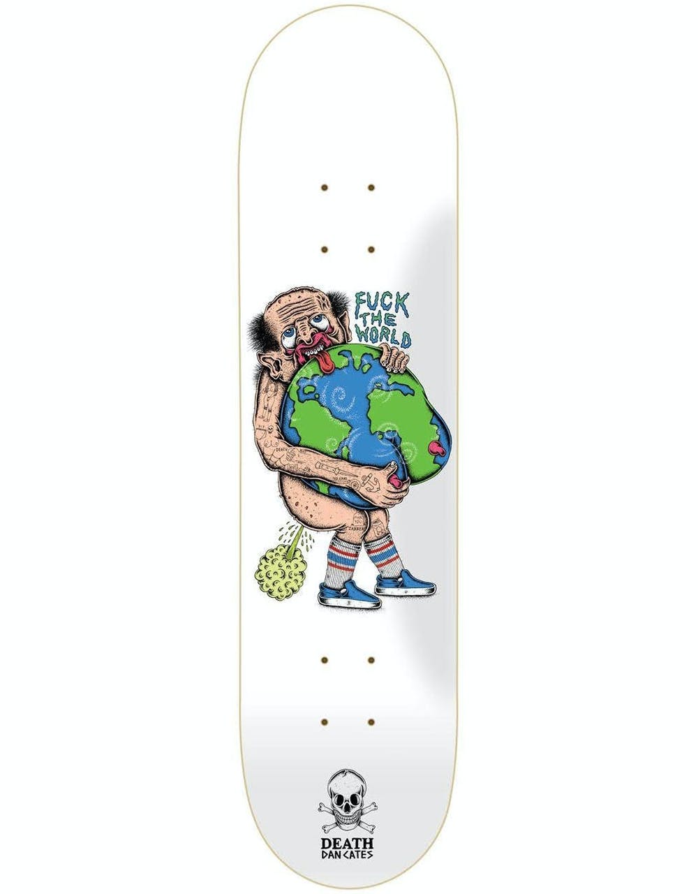 Death Cates F**k the World Skateboard Deck - 8.5"