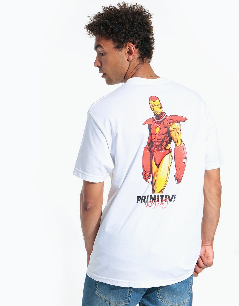 Primitive x Moebius Iron Man T-Shirt - White