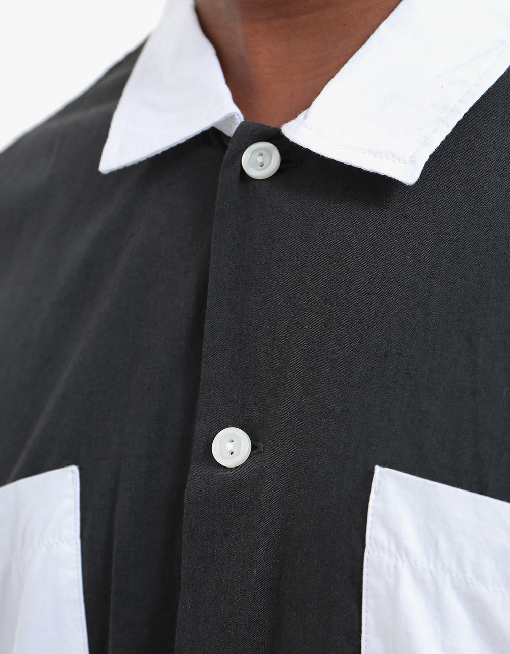 Brixton x Strummer Graham L/S Shirt - Black/White