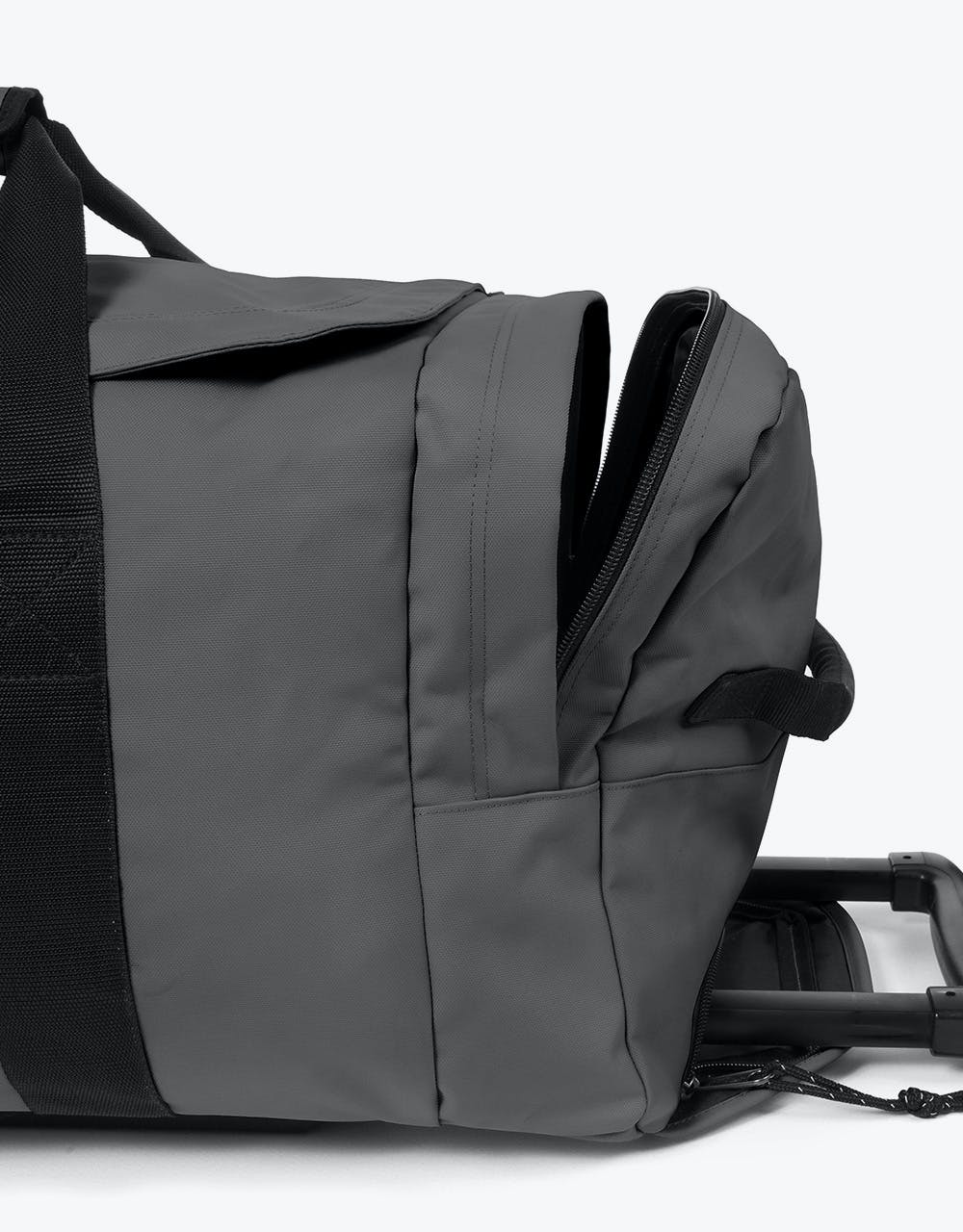 Eastpak Leatherface Medium Wheeled Luggage Bag - Woven Grey