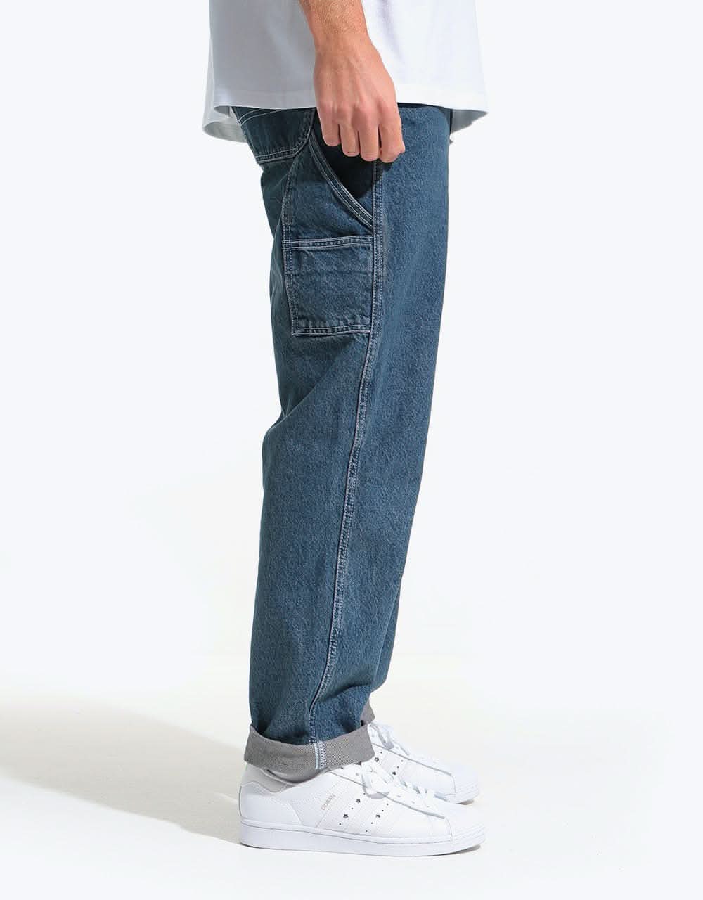 Route One Denim Carpenter Pants  - Light Wash