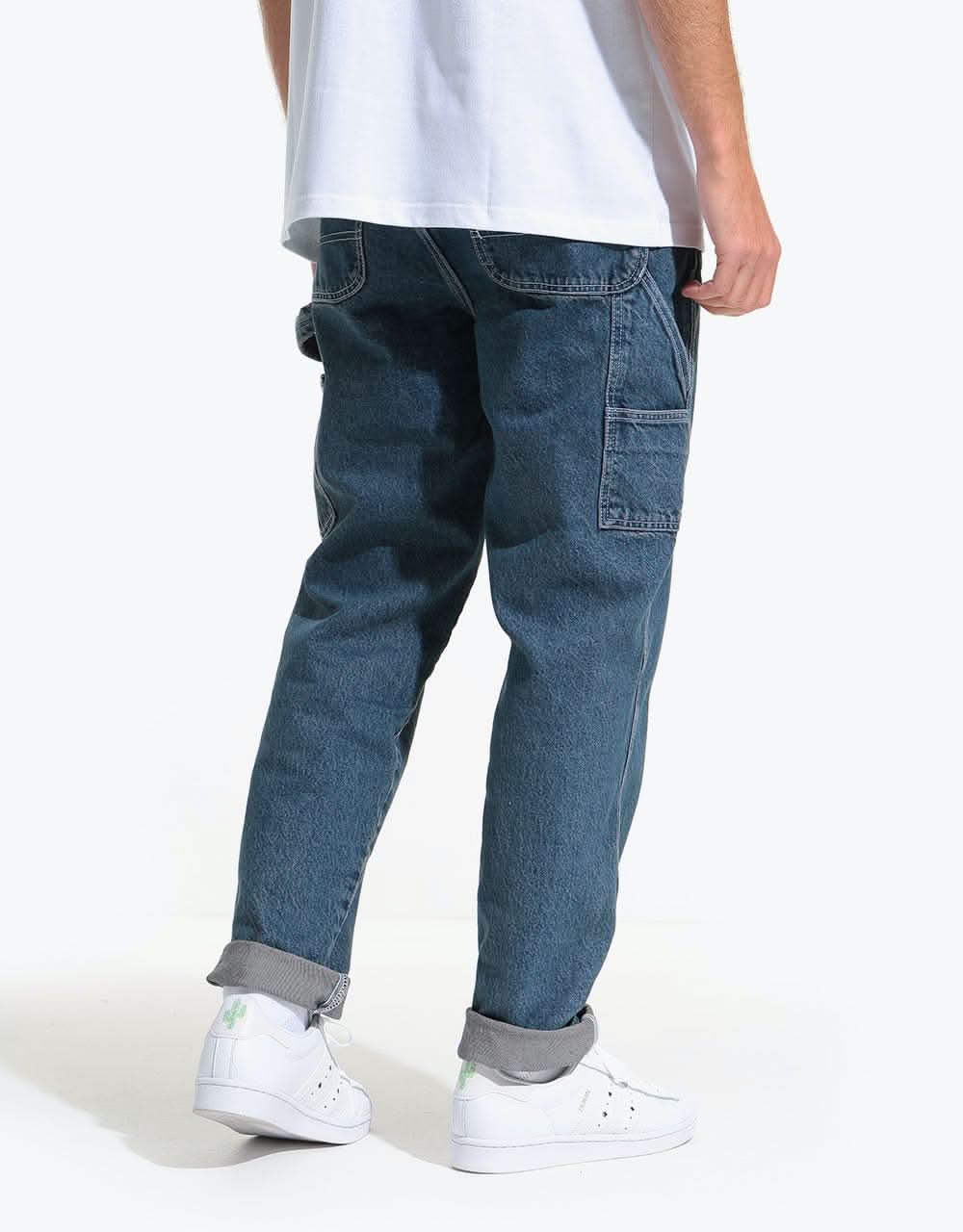 Route One Denim Carpenter Pants  - Light Wash