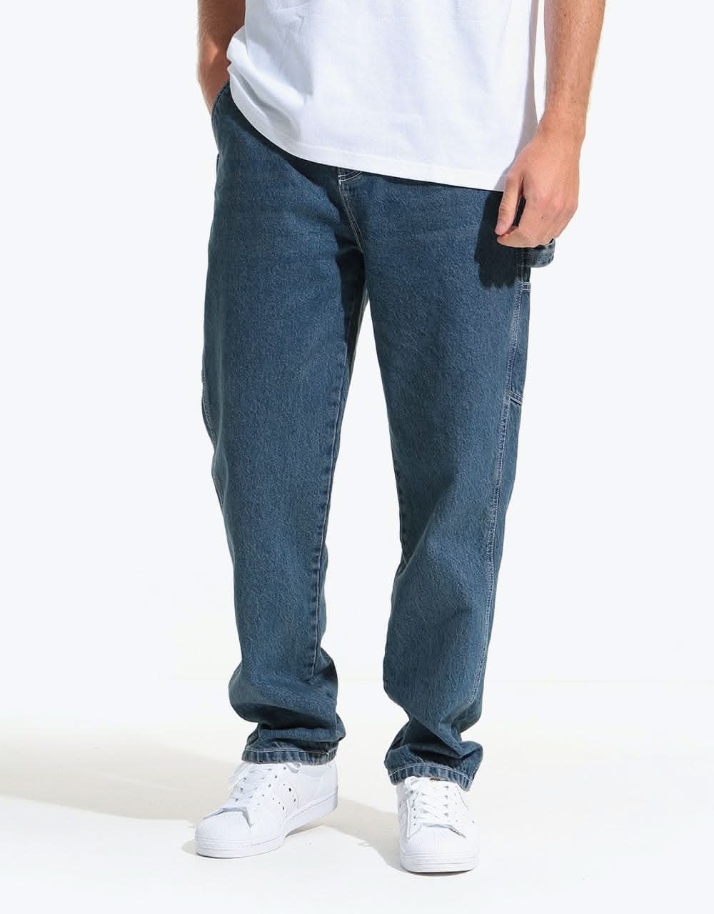 Route One Denim Carpenter Pants  - Light Wash