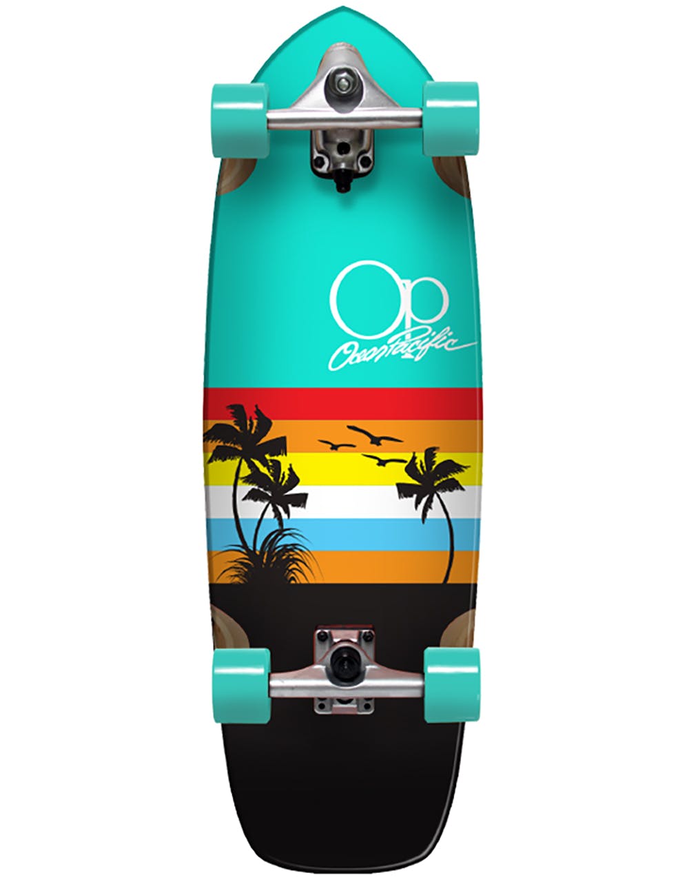 Ocean Pacific Sunset SurfSkate Cruiser - 9.75" x 29.5"