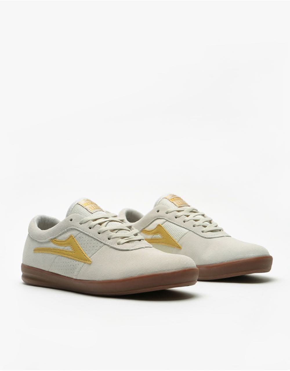 Lakai Sheffield XLK Skate Shoes - White/Gold Suede