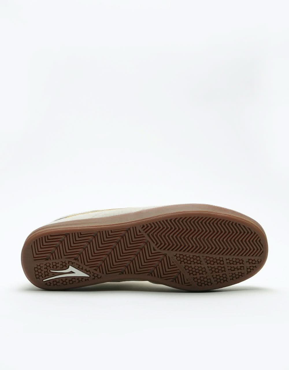 Lakai Sheffield XLK Skate Shoes - White/Gold Suede