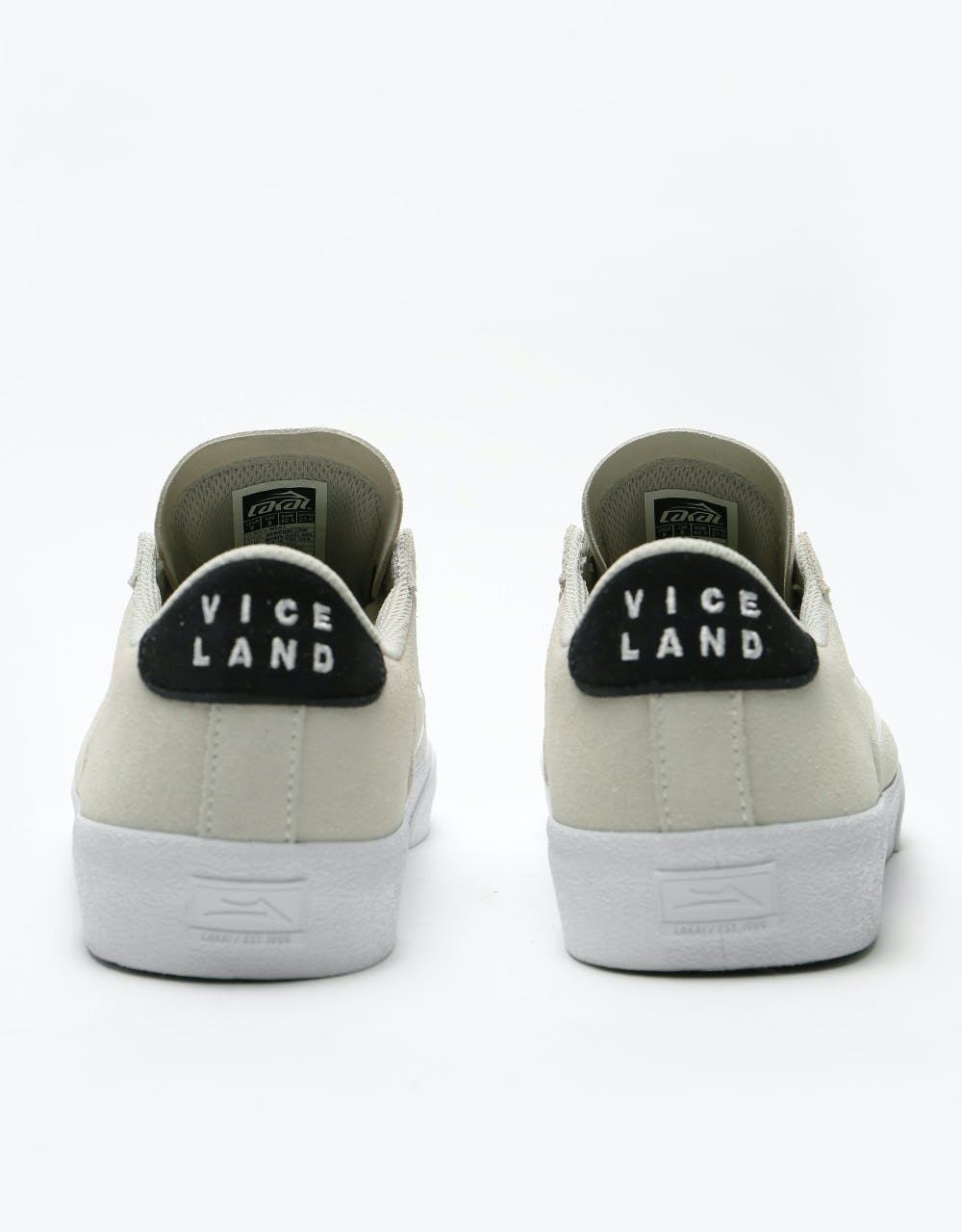 Lakai x Viceland Newport Skate Shoes - White Suede